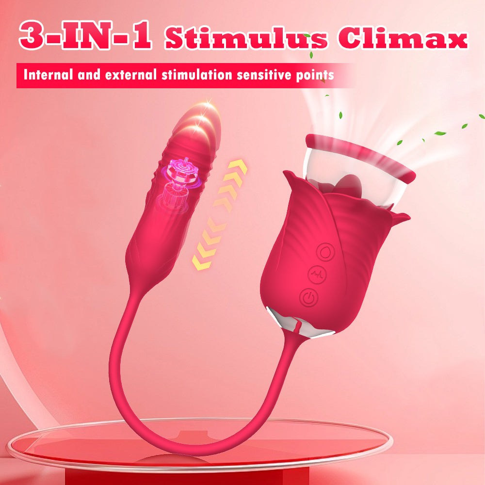 Clitoral Vibrator With Tongue Licking