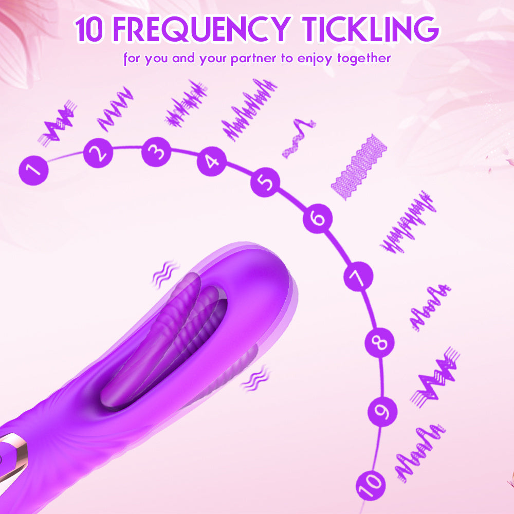 7 Slap And 10 Vibration Modes, Female G-spot Clitoral Dildo