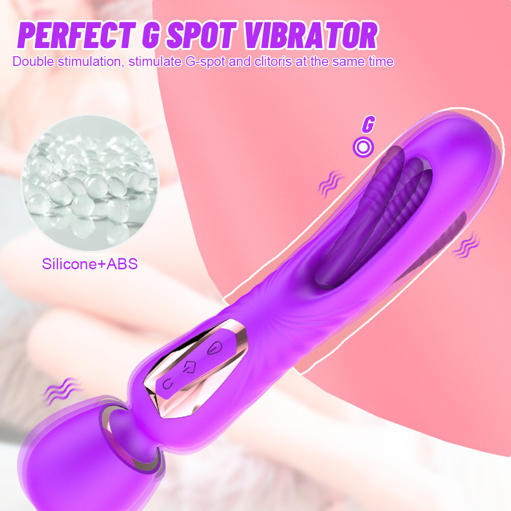 7 Slap And 10 Vibration Modes, Female G-spot Clitoral Dildo