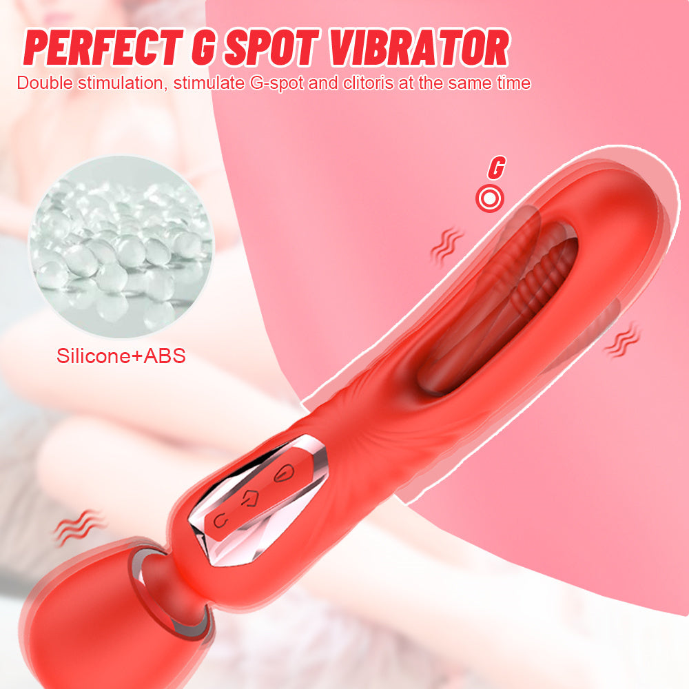 7 Slap And 10 Vibration Modes, Female G-spot Clitoral Dildo