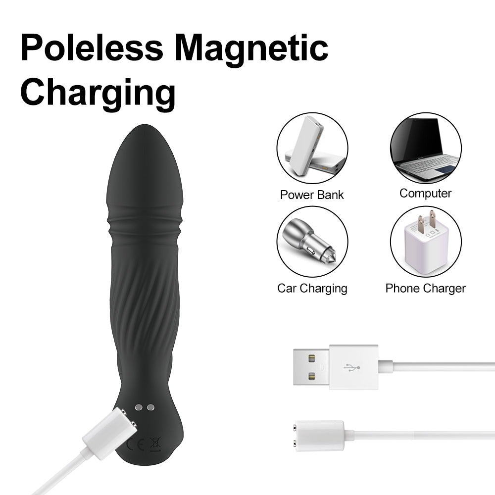 Butt Plug Thrusting Anal-Vibrator- 10 Modes