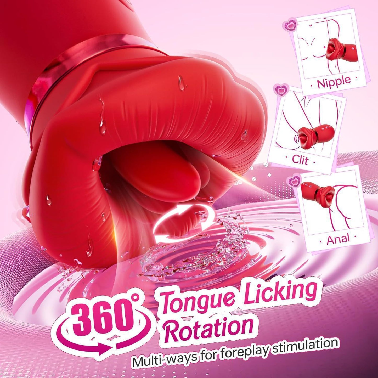Tongue Licking And Sucking Vibrator