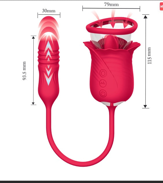Clitoral Vibrator With Tongue Licking